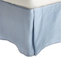 Luxor Treasures Luxor Treasures-Executive 3000 MF3000QNBS 2LLB Executive 3000 Series Queen Bed Skirt; 2 Line Embroidery - Light Blue MF3000QNBS 2LLB